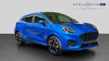 SPOTICAR Ford Puma 1.0t Ecoboost Mhev St-line X Dct Euro 6 (s/s) 5dr Used Car - Suv Hybrid Blue - Stockport - 1200620477_1