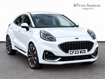SPOTICAR Ford Puma 1.0t Ecoboost Mhev St-line Vignale Dct Euro 6 (s/s Used Car - Suv Hybrid White - Castleford - 1200631822_1