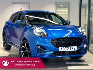 SPOTICAR Ford Puma 1.0t Ecoboost Mhev St-line X Euro 6 (s/s) 5dr Used Car - Suv Hybrid Blue - Peterborough - 1200634244_1
