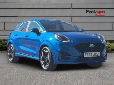 SPOTICAR Ford Puma 1.0t Ecoboost Mhev St-line X Euro 6 (s/s) 5dr Used Car - Suv Hybrid Blue - Lincoln - 1200634375_1