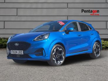 SPOTICAR Ford Puma 1.0t Ecoboost Mhev St-line X Euro 6 (s/s) 5dr Used Car - Suv Hybrid Blue - Lincoln - 1200634375_3