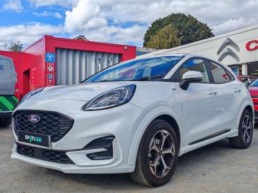 SPOTICAR Ford Puma 1.0t Ecoboost Mhev St-line Euro 6 (s/s) 5dr Used Car - Suv Hybrid White - Dartford - 500636210_3