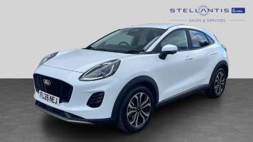 SPOTICAR Ford Puma 1.0t Ecoboost Mhev Titanium Dct Euro 6 (s/s) 5dr Used Car - Suv Hybrid White - Leicester - 1200639483_1