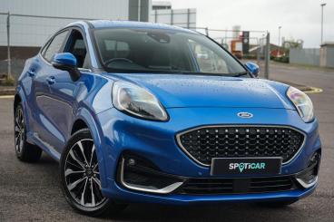 SPOTICAR Ford Puma 1.0t Ecoboost St-line Vignale Dct Euro 6 (s/s) 5dr Used Car - Suv Petrol Blue - Bromsgrove - 1200640375_1