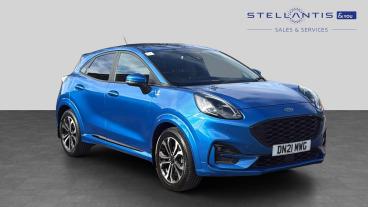 SPOTICAR Ford Puma 1.0t Ecoboost Mhev St-line Euro 6 (s/s) 5dr Used Car - Suv Petrol Blue - Nottingham - 1200640990_1