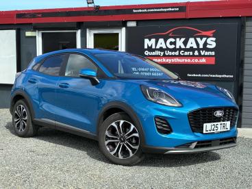SPOTICAR Ford Puma 1.0t Ecoboost Mhev Titanium Euro 6 (s/s) 5dr Used Car - Suv Hybrid Blue - Inverness - 1200641895_1