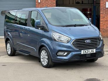 SPOTICAR Ford Tourneo Custom 2.0 320 Ecoblue Titanium L2 Euro 6 (s/s) 5dr Used Car - Commercial Vehicle Diesel Blue - Billinghay - 1200516129_1
