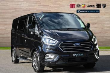 SPOTICAR Ford Tourneo Custom 2.0 320 Ecoblue Titanium X L2 Euro 6 (s/s) 5dr Used Car - Commercial Vehicle Diesel Black - Hinckley - 1200552728_1