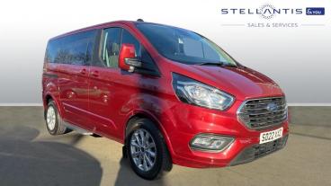 SPOTICAR Ford Tourneo Custom 2.0 320 Ecoblue Titanium L1 Euro 6 (s/s) 5dr Used Car - Commercial Vehicle Diesel Red - Leicester - 1200557121_1