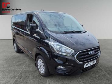 SPOTICAR Ford Transit Custom 2.0 320 Ecoblue Limited Crew Van Auto L1 H1 Euro 6 Used Car - Commercial Vehicle Diesel Black - Workington - 1200517508_1