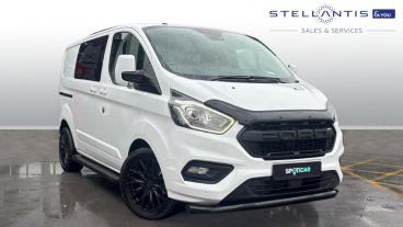 SPOTICAR Ford Transit Custom 2.0 300 Ecoblue Limited Crew Van L1 H1 Euro 6 5dr Used Car - Commercial Vehicle Diesel White - Salford - 1200572150_1