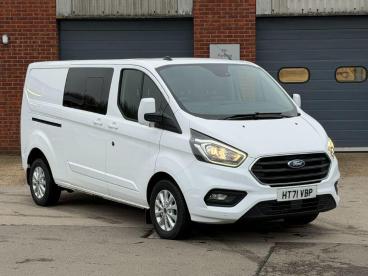 SPOTICAR Ford Transit Custom 2.0 320 Ecoblue Limited Crew Van Auto L2 H1 Euro 6 Used Car - Commercial Vehicle Diesel White - Billinghay - 1200573018_1