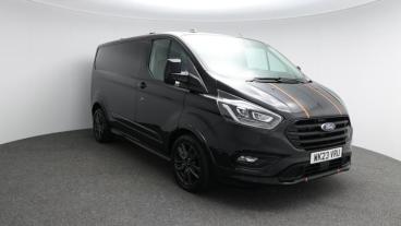 SPOTICAR Ford Transit Custom 2.0 290 Ecoblue Sport L1 H1 Euro 6 (s/s) 5dr Used Car - Commercial Vehicle Diesel Black - St. Austell - 1200606255_1