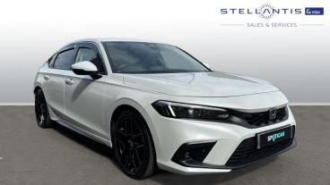 SPOTICAR Honda Civic 2.0 H I-mmd Advance Ecvt Euro 6 (s/s) 5dr Used Car - Saloon Hybrid White - Bristol - 1200540705_1