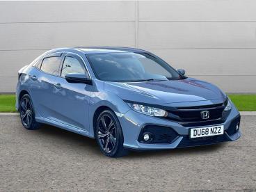 SPOTICAR Honda Civic 1.0 Vtec Turbo Sr Cvt Euro 6 (s/s) 5dr Used Car - Saloon Petrol Grey - Worksop - 1200552443_1