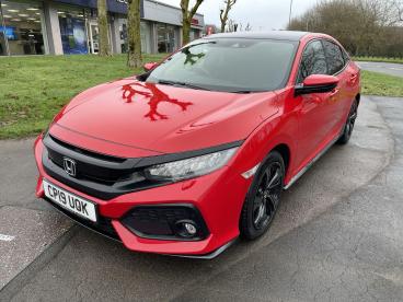 SPOTICAR Honda Civic 1.5 Vtec Turbo Gpf Sport Plus Euro 6 (s/s) 5dr Used Car - Saloon Petrol Red - Swansea - 1200582045_3