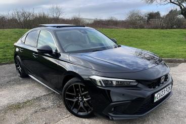 SPOTICAR Honda Civic 2.0 H I-mmd Advance Ecvt Euro 6 (s/s) 5dr Used Car - Saloon Hybrid Black - Bridgend - 1200582871_1