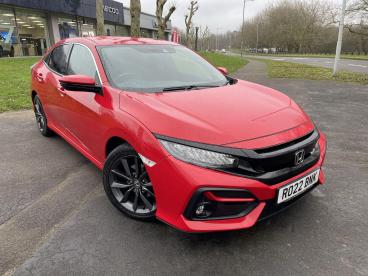 SPOTICAR Honda Civic 1.0 Vtec Turbo Sr Cvt Euro 6 (s/s) 5dr Used Car - Saloon Petrol Red - Swansea - 1200583134_1