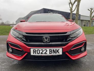 SPOTICAR Honda Civic 1.0 Vtec Turbo Sr Cvt Euro 6 (s/s) 5dr Used Car - Saloon Petrol Red - Swansea - 1200583134_2