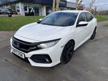SPOTICAR Honda Civic 1.5 Vtec Turbo Sport Euro 6 (s/s) 5dr Used Car - Saloon Petrol White - Swansea - 1200584292_3