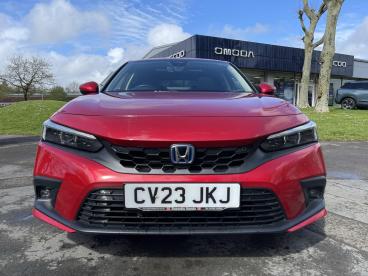 SPOTICAR Honda Civic 2.0 H I-mmd Advance Ecvt Euro 6 (s/s) 5dr Used Car - Saloon Hybrid Red - Swansea - 1200595265_2