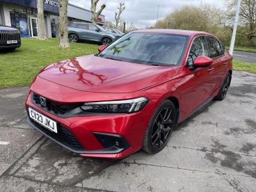 SPOTICAR Honda Civic 2.0 H I-mmd Advance Ecvt Euro 6 (s/s) 5dr Used Car - Saloon Hybrid Red - Swansea - 1200595265_3