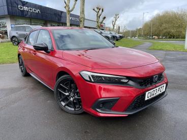 SPOTICAR Honda Civic 2.0 H I-mmd Sport Ecvt Euro 6 (s/s) 5dr Used Car - Saloon Hybrid Red - Swansea - 1200595820_1