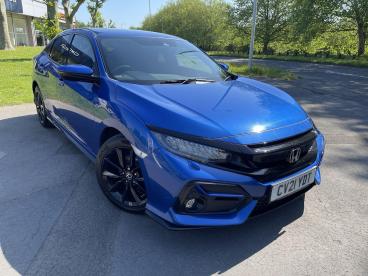 SPOTICAR Honda Civic 1.5 Vtec Turbo Sport Euro 6 (s/s) 5dr Used Car - Saloon Petrol Blue - Swansea - 1200605541_1