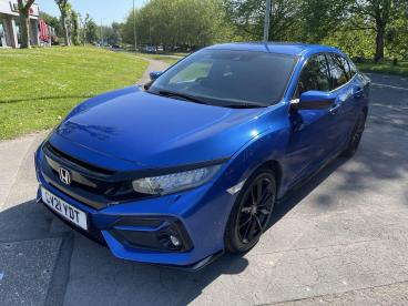 SPOTICAR Honda Civic 1.5 Vtec Turbo Sport Euro 6 (s/s) 5dr Used Car - Saloon Petrol Blue - Swansea - 1200605541_3