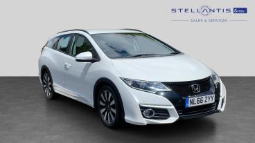 SPOTICAR Honda Civic 1.8 I-vtec Se Plus Tourer Auto Euro 6 5dr Used Car - Estate Petrol White - Walton On Thames - 1200608686_1