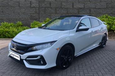 SPOTICAR Honda Civic 1.0 Vtec Turbo Ex Sport Line Euro 6 (s/s) 5dr Used Car - Saloon Petrol White - Rugby - 1200613719_2