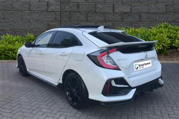 SPOTICAR Honda Civic 1.0 Vtec Turbo Ex Sport Line Euro 6 (s/s) 5dr Used Car - Saloon Petrol White - Rugby - 1200613719_4