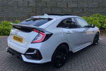SPOTICAR Honda Civic 1.0 Vtec Turbo Ex Sport Line Euro 6 (s/s) 5dr Used Car - Saloon Petrol White - Rugby - 1200613719_5