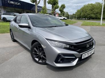 SPOTICAR Honda Civic 1.0 Vtec Turbo Sr Euro 6 (s/s) 5dr Used Car - Saloon Petrol Silver - Swansea - 1200614400_1