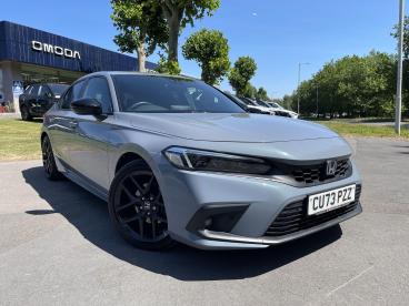 SPOTICAR Honda Civic 2.0 H I-mmd Sport Ecvt Euro 6 (s/s) 5dr Used Car - Saloon Hybrid Grey - Swansea - 1200618734_1