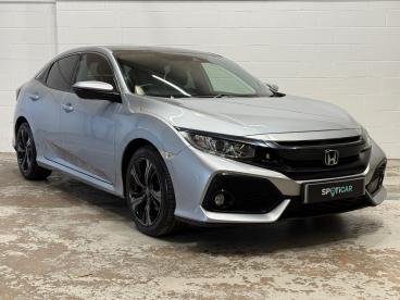 SPOTICAR Honda Civic 1.0 Vtec Turbo Ex Euro 6 (s/s) 5dr Used Car - Saloon Petrol Silver - Carlisle - 1200618904_1