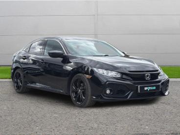 SPOTICAR Honda Civic 1.0 Vtec Turbo Sr Euro 6 (s/s) 5dr Used Car - Saloon Petrol Black - Selby - 1200631184_1
