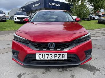 SPOTICAR Honda Civic 2.0 H I-mmd Advance Ecvt Euro 6 (s/s) 5dr Used Car - Saloon Hybrid Red - Swansea - 1200636466_2