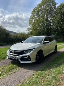 SPOTICAR Honda Civic 1.0 Vtec Turbo Sr Euro 6 (s/s) 5dr Used Car - Saloon Petrol White - Abergavenny - 1200637768_3