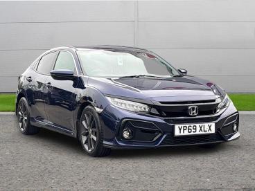 SPOTICAR Honda Civic 1.0 Vtec Turbo Sr Cvt Euro 6 (s/s) 5dr Used Car - Saloon Petrol Blue - Worksop - 1200637788_1