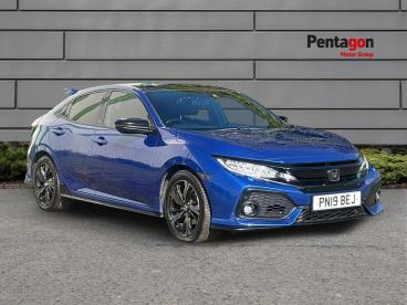 SPOTICAR Honda Civic 1.5 Vtec Turbo Gpf Sport Plus Euro 6 (s/s) 5dr Used Car - Saloon Petrol Blue - Derby - 1200640085_1