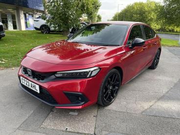 SPOTICAR Honda Civic 2.0 H I-mmd Sport Ecvt Euro 6 (s/s) 5dr Used Car - Saloon Hybrid Red - Swansea - 1200640220_3