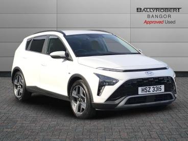 SPOTICAR Hyundai Bayon 1.0 T-gdi Mhev Premium Euro 6 (s/s) 5dr Used Car - Suv Hybrid White - Bangor - 1200549179_1