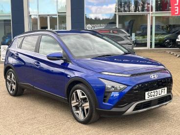 SPOTICAR Hyundai Bayon 1.0 T-gdi Mhev Premium Euro 6 (s/s) 5dr Used Car - Suv Hybrid Blue - Kettering - 1200595800_1