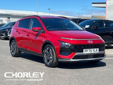 SPOTICAR Hyundai Bayon 1.0 T-gdi Tech Line Dct Euro 6 (s/s) 5dr Used Car - Suv Petrol Red - Blackpool - 1200603390_1