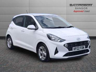 SPOTICAR Hyundai I10 1.2 Se Connect Auto Euro 6 (s/s) 5dr Used Car - City Car Petrol White - Bangor - 1200601358_1