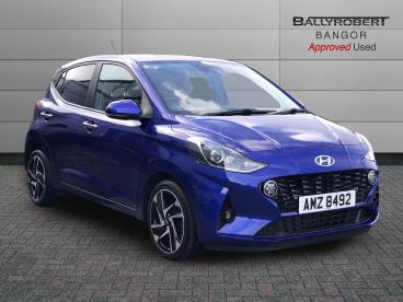 SPOTICAR Hyundai I10 1.2 Premium Auto Euro 6 (s/s) 5dr Used Car - City Car Petrol Blue - Bangor - 1200605389_1