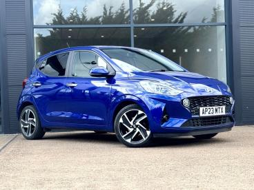 SPOTICAR Hyundai I10 1.0 Premium Euro 6 (s/s) 5dr Used Car - City Car Petrol Blue - Bury St. Edmunds - 1200614434_1