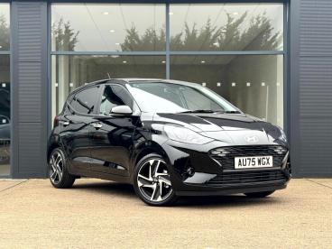 SPOTICAR Hyundai I10 1.2 Premium Euro 6 (s/s) 5dr Used Car - City Car Petrol Black - Bury St. Edmunds - 1200618673_1