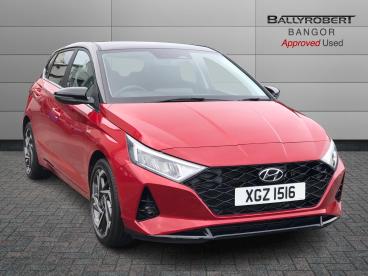 SPOTICAR Hyundai I20 1.0 T-gdi Mhev Ultimate Dct Euro 6 (s/s) 5dr Used Car - Hatchback Hybrid Red - Bangor - 1200549225_1